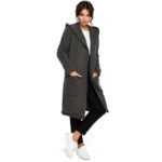 Strickmantel mit Kapuze