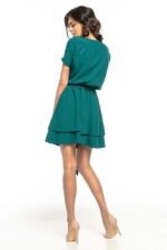 Grünes Sommerkleid im Lagenlook