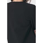 Schwarze Blazer Jacke mit dreiviertel Arm