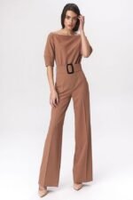 Traumhafter eleganter Overall in Caramel