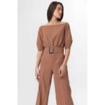 Traumhafter eleganter Overall in Caramel