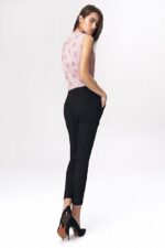 Schwarze elegante Damen Stoffhose