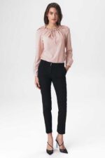 Damen Stoffhose in Schwarz