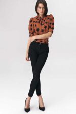 Damen Stoffhose in Schwarz
