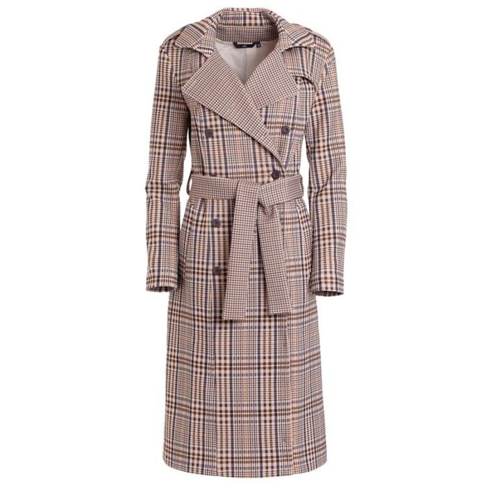149118-1.jpg Stilvoller karierter Mantel mit Gürtel – Bild 5