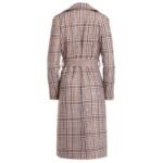 Stilvoller karierter Mantel mit Gürtel – Bild 4