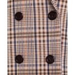 Stilvoller karierter Mantel mit Gürtel – Bild 6