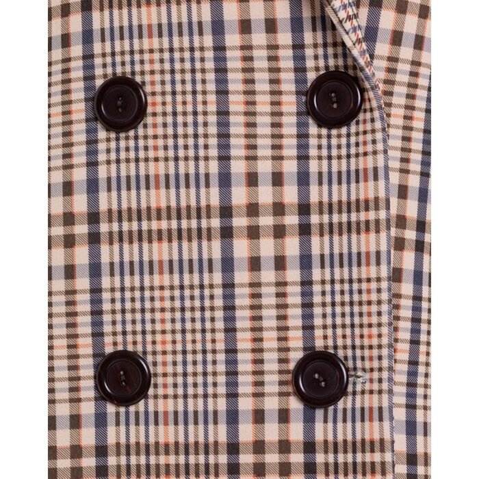 149118-5.jpg Stilvoller karierter Mantel mit Gürtel – Bild 6