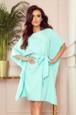 Oversized Minikleid mit Schmetterlingsärmel