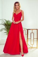 Langes elegantes Kleid in Tomato Rot