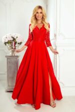 Elegantes Abendkleid in Tomatorot