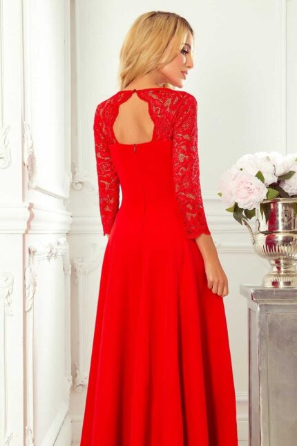 Elegantes Abendkleid in Tomatorot