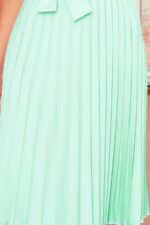 Elegantes sommerliches Plisseekleid in Mint