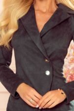 Businesskleid mit asymmetrischem Kragen