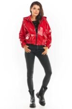 Rote Kurzjacke im Blouson Stil – Bild 4