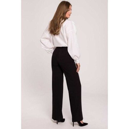 Schwarze klassische Damen Stoffhose