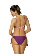 Bikini in Lila mit Blumenmuster