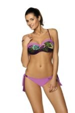 Bikini in Lila mit Blumenmuster
