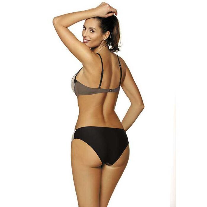Stylischer Push Up Bikini in Taupe