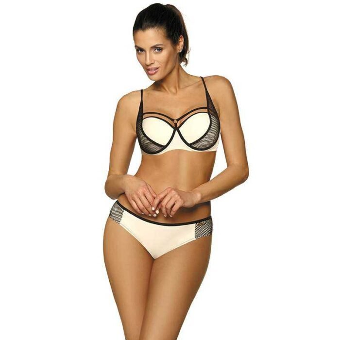 Stylischer Push Up Bikini in Creme
