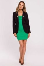 Schwarzer taillierter Blazer