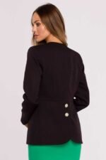 Schwarzer taillierter Blazer
