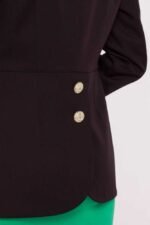 Schwarzer taillierter Blazer