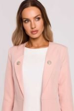 Taillierter Blazer in Puder