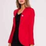 Roter taillierter Blazer