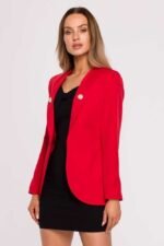 Roter taillierter Blazer