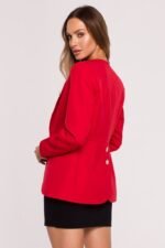 Roter taillierter Blazer – Bild 2