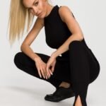 Schwarze Jogger Hose mit schlankem Bein