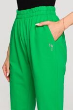 Grüne Jogger Hose mit schlankem Bein – Bild 4