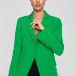 Grüner eleganter Ein Knopf Blazer