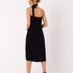 Schwarzes Neckholder Sommerkleid