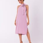Rosa Neckholder Sommerkleid