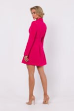 Pinkes Blazerkleid mit Gürtel – Bild 3