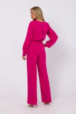 Pinker Overall mit dekorativen Ärmeln – Bild 2