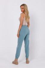 Blaue Jogginghose mit Steppnähten – Bild 3