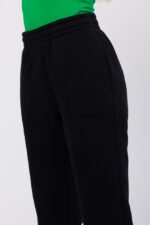 Schwarze Jogginghose mit Steppnähten – Bild 3