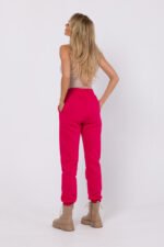 Rote Jogginghose mit Steppnähten – Bild 3