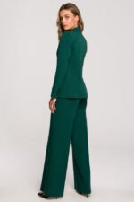 Grüner Ein-Knopf-Blazer in zeitlosem Chic – Bild 4