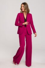 Roter Ein-Knopf-Blazer in zeitlosem Chic – Bild 3