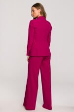 Roter Ein-Knopf-Blazer in zeitlosem Chic – Bild 4