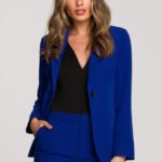 Zeitloser Ein-Knopf-Blazer in Blau