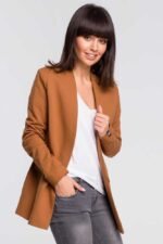 Modischer Blazer in Hellbraun