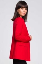 Roter verschlussloser Blazer