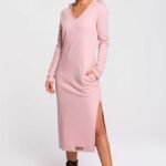 Lässiges Sweatshirt Kleid mit Kapuze