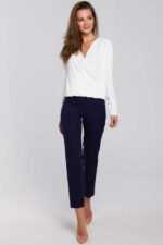 Dunkelblaue Business Hose im Chino Stil