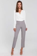 Graue Anzughose im Chino Stil von Makover